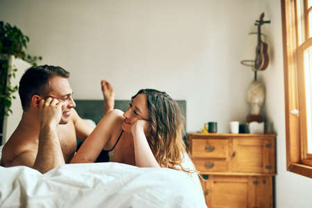 Love is the easiest way to have a sweet day. Shot of an affectionate young couple spending a...