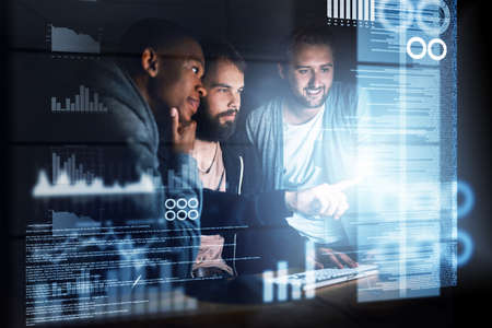 No glitches get past them. Cropped shot of young computer programmers working on source code.