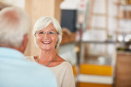 Its a love that lasts a lifetime. Cropped shot of an affectionate senior couple in their local...