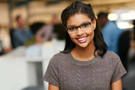I see my career goals right in front of me. Portrait of a confident young woman working in a modern...