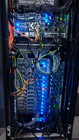 Complicated is an understatement. Cropped shot of the inside of a computer with all of its wiring...