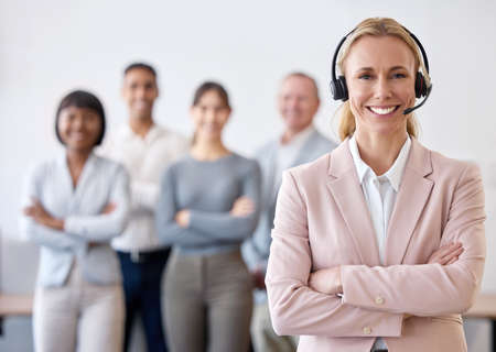 Determine never to be idle. Shot of a mature businesswoman standing with her arms crossed in a call...