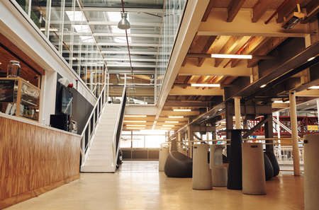 Which floor are you on. Cropped shot of a modern and sleek creative workspace with no people...