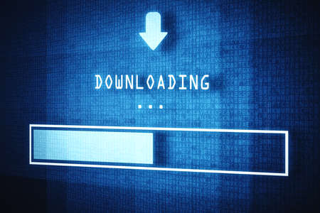 Good news... Halfway there. Shot of an internet file download in progress - ALL design on this image...