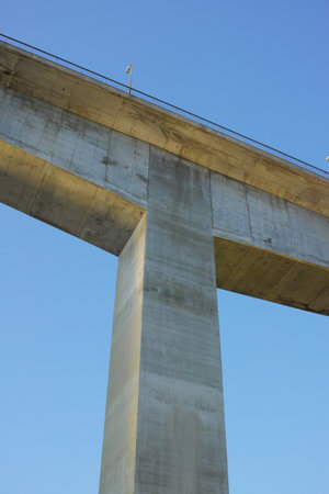 Bridge road. Bridge road in Norway.の写真素材