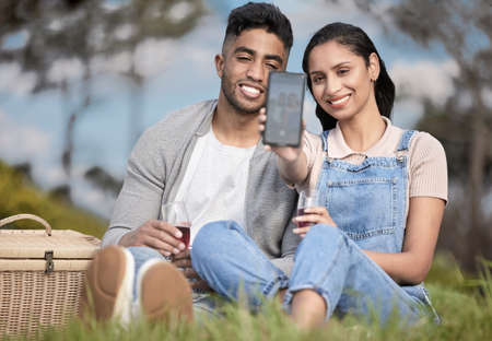 My handsome partner. Shot of an affectionate couple out on a picnic.