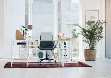 A space to keep you inspired. Shot of a workspace in an empty office.