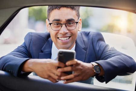 Ill take you wherever you need to go. Cropped portrait of a handsome young businessman looking...