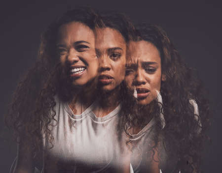 Ive run my whole life. Studio shot of a young woman experiencing mental anguish and screaming...