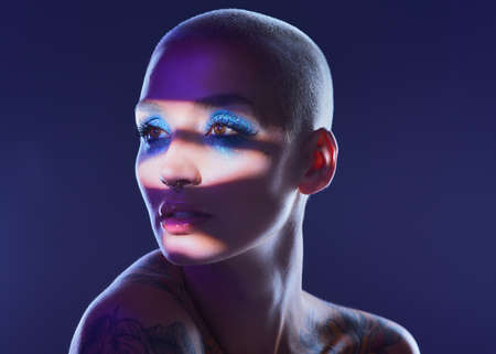 I rather be true to myself than hide my authenticity. Studio shot of an attractive young woman...