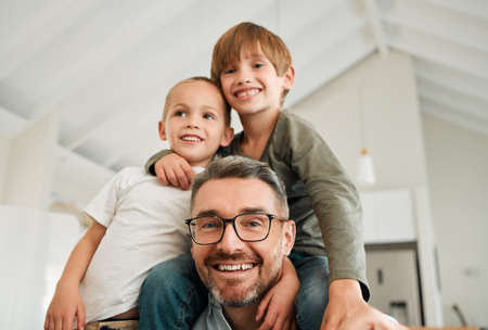 We have to cherish these moments. a family relaxing together at home.
