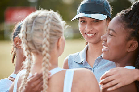 Im proud of each one of us. a group of young women standing together.の写真素材