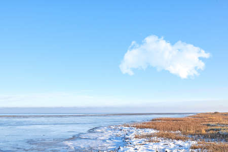Danish Winter landscape by the coast of Kattegat. Photos of Danish winter by the coast of Kattegat.の写真素材