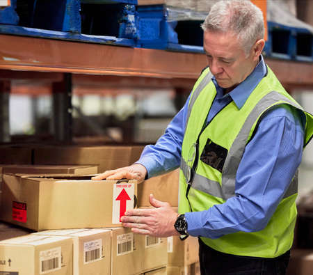 Good work is obvious. Great work is transparent. a mature man working in a warehouse.