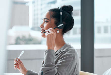 It seems we need to update your information. a young female call center worker.