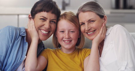 Its been too long since Ive seen my granddaughter. a little girl with her mother and grandmother.