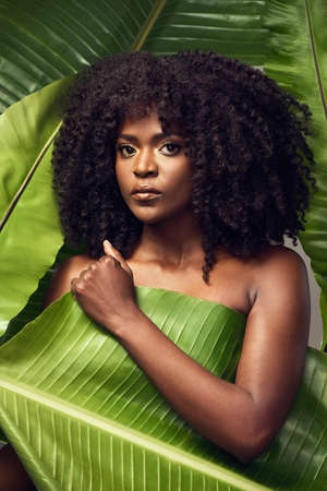 Anything thats toxic has no business being on my skin. a beautiful young woman covering herself with...