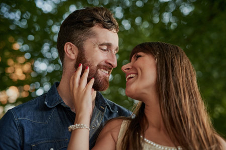 Come here, you. an affectionate young couple laughing while on a date.