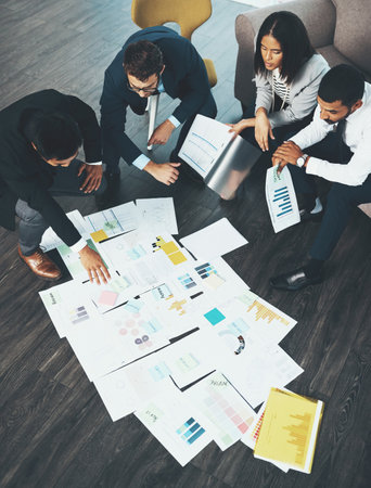 We have a clear goal and problem to solve. businesspeople having a brainstorming session with...