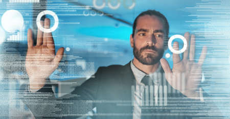 Software designer, futuristic engineer and big data programmer working on erp and information...