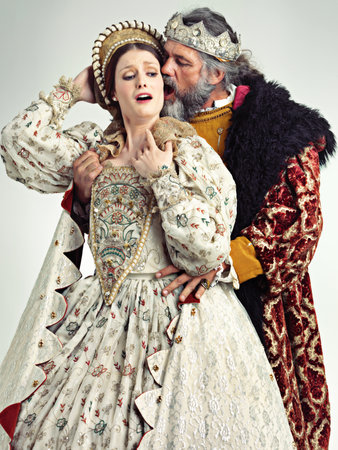You look ravishing mlady. Studio shot of a king ravishing his queen.の写真素材
