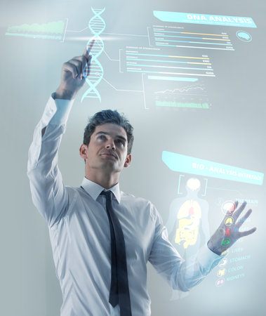 Touchscreen technologyの写真素材