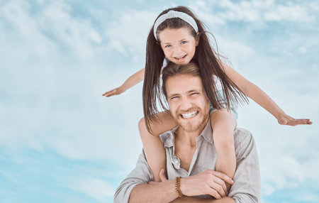 Be free to be whoever you want to be. a young father and daughter spending time together at the...