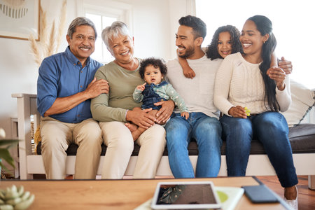 We can laugh about anything. a family spending time together at home.