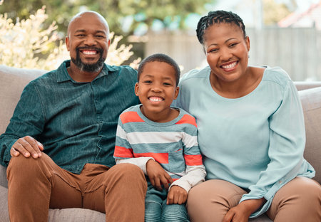 Family is all that matters. a little boy spending time with his grandparents at home.