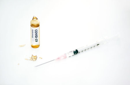 Not just an everyday medicine. an ampoule with 2019-nCov on it.