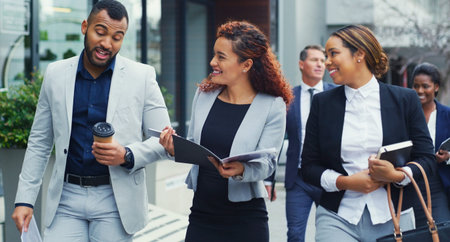 Were leading the way for modern day entrepreneurs. a group of young corporate businesspeople having...