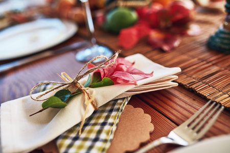Have you got your table ready yet. a the layout of a Thanksgiving dining table.