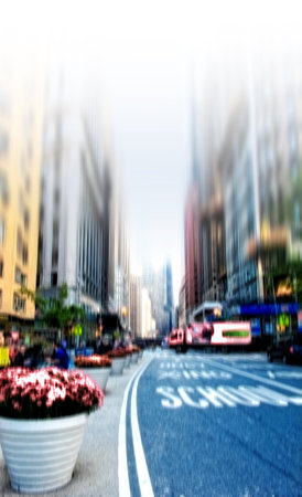 Blurred city - background images. Abstract blurred city images.の写真素材