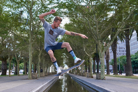 Skating is more than a hobby. skateboarders in the city.