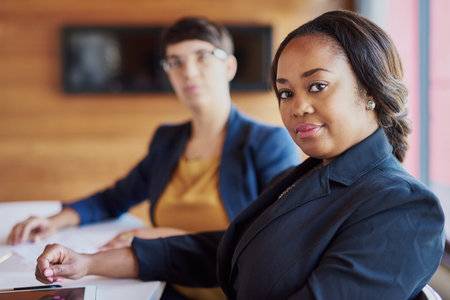This boardroom is all about business. Cropped portrait of a businesswoman sitting in the boardroom...