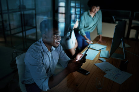 Success comes down to what you do today. a young businessman using a digital tablet during a late...