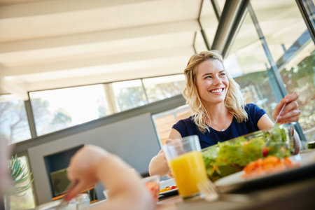 The best is sharing a meal with loved ones. a family enjoying a meal together at home.の写真素材