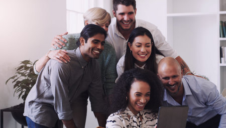 Whether physical or online, keep those connections tight. a group of businesspeople having a video...