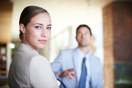 Together we make a great partnership. Portrait of an attractive businesswoman in the office.