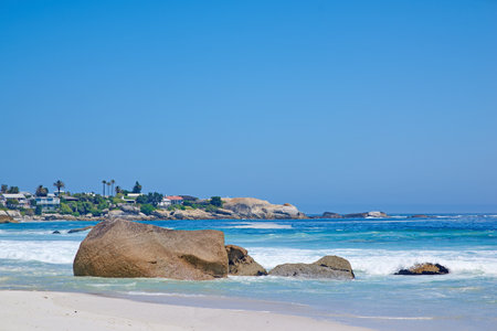 Sunset by the coast - Western Cape, Cape Town. Sunset by the sea - Western Cape, South Africa.の写真素材
