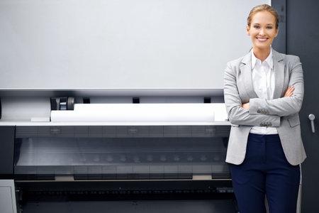 If you need something printed, were who you talk to. A self-assured young publisher standing...