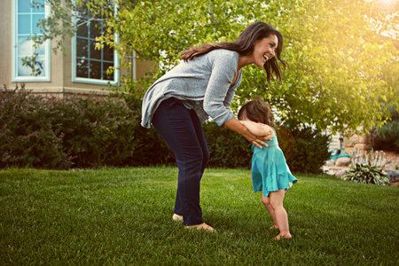 Making it another day filled with endless fun. a mother bonding with her adorable little daughter...