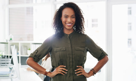 Stand up for something you believe in. Portrait of a confident young businesswoman working in a...