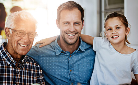 Family - the one true treasure of life. Portrait of a multi generational family bonding together at...