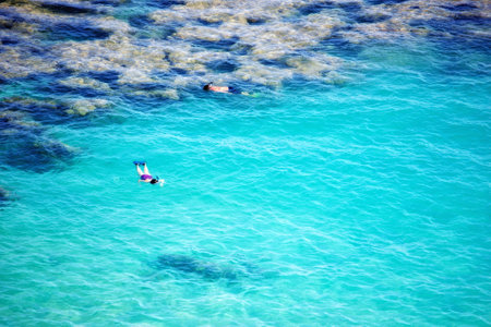 Icon photo of tropical dreams - a blue lagoon.の写真素材