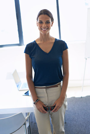 Ive never been happier career-wise. Cropped portrait of an attractive young businesswoman in the...