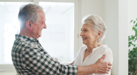 You make it all worth it. an affectionate couple spending time together at home.の写真素材