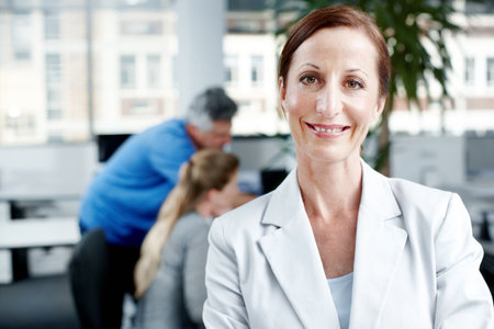 Its business as usual. a working business office.の写真素材