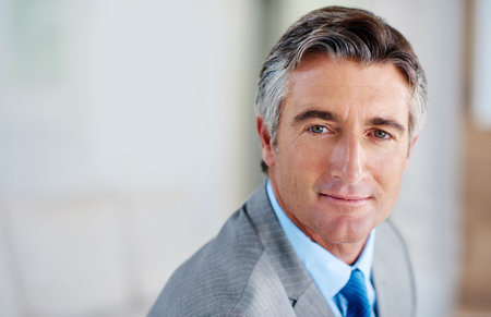 Take success by the horns. Portrait of a confident-looking mature businessman.
