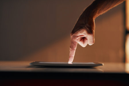 Opportunity is at your fingertips. an unrecognizable person using a digital tablet.